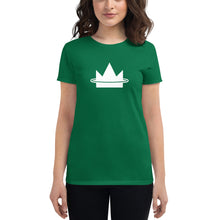 Load image into Gallery viewer, Women&#39;s Classic White Darb Ellipse Crown Logo Short Sleeve T-Shirt
